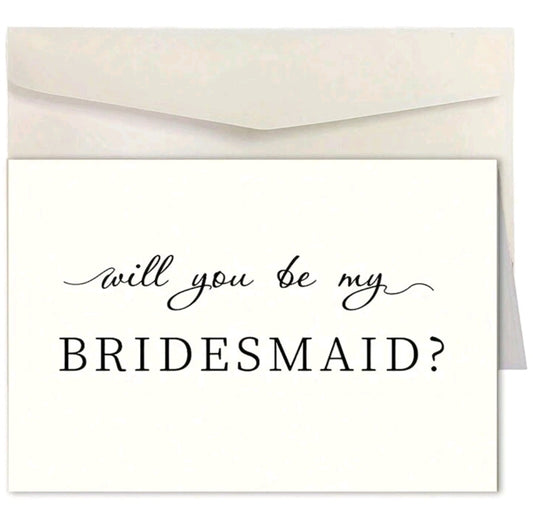 1pc Bridesmaid Proposal Card, Will You Be My Bridesmaid Card, Bridesmaid Proposal